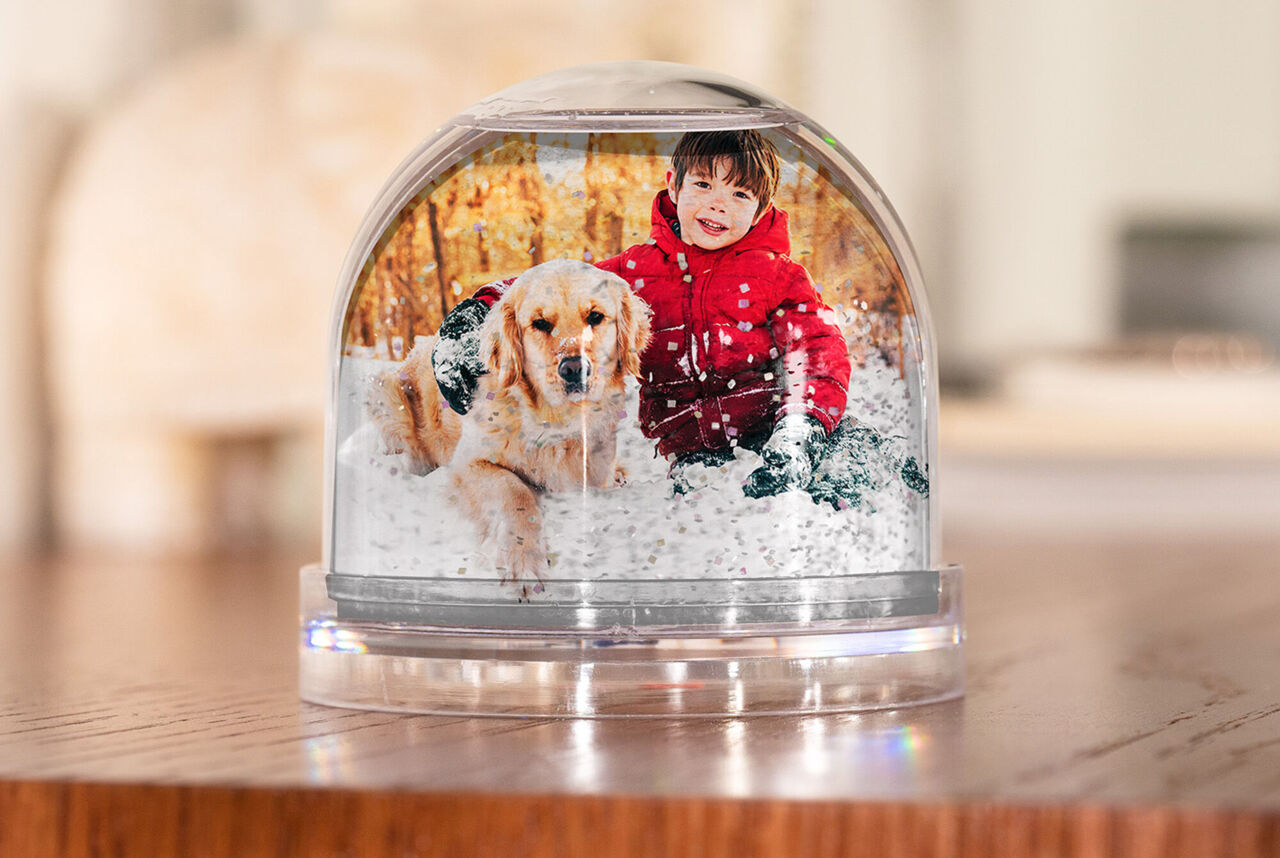 Boule photo neige;3693